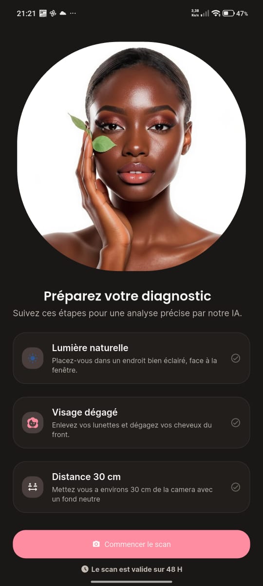 Diagnostic de peau par intelligence artificielle